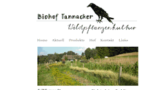 Desktop Screenshot of biohof-tannacker.ch