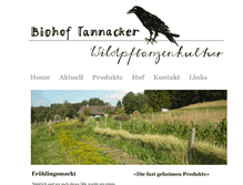 Tablet Screenshot of biohof-tannacker.ch